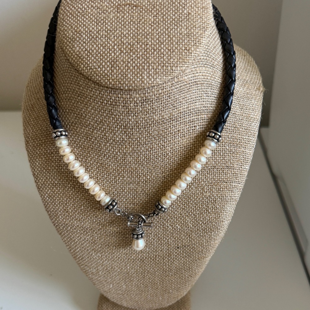 Honora Black and Cream Pearl Necklace
